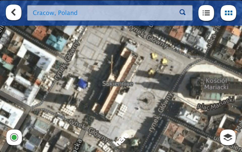 Nokia Here Maps na iPhone iPad