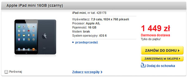 iPad mini 16 GB Polska