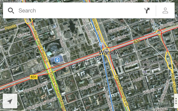 Google Maps na iOS