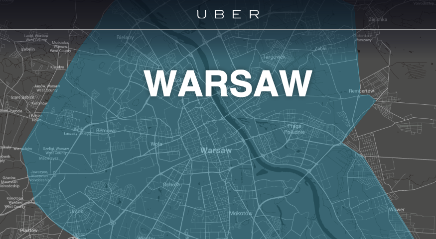 Uber już działa w Warszawie