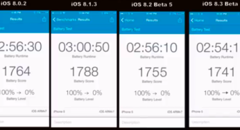 Porównanie czasu pracy baterii iPhone’a z różnymi wersjami iOS 8 (wideo)