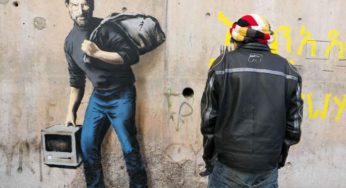 Nowe graffiti Banksy’ego: Steve Jobs, syn emigranta z Syrii