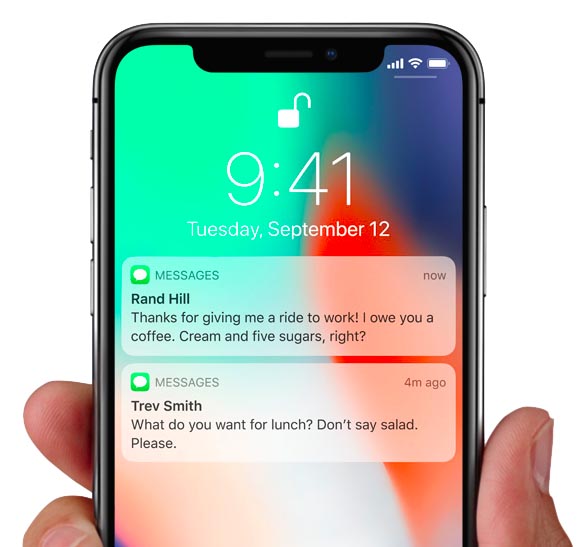 iPhone X pokaże powiadomienia tylko właścicielowi | ThinkApple