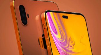 iPhone XI (2019) – dziura w ekranie zamiast notcha, ścięte krawędzie, gradient, potrójna kamera – koncept (wideo)