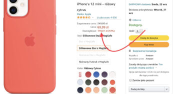 Oryginalne silikonowe etui Apple z MagSafe: 249 zł -> 69 zł (aktualizacja: promocja zakończona)