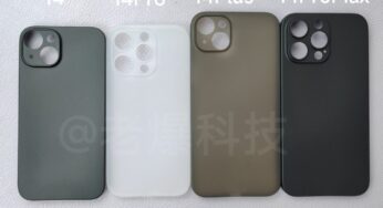 Zdjęcia etui do wszystkich modeli iPhone’a 14, w tym „iPhone’a 14 Plus”, potwierdzają zmiany rozmiarów nowych flagowców