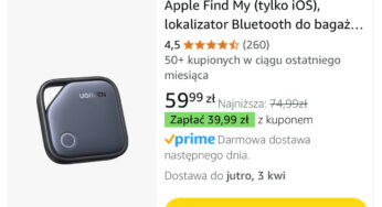 PROMOCJA: lokalizator Ugreen Finder z Apple Find My za jedyne 39 zł