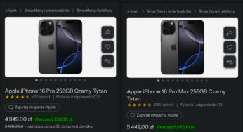Tak niskich cen iPhone’a 16 Pro i 16 Pro jeszcze nie było