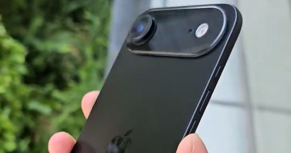 Czarny iPhone 17 Air pokazany na wideo