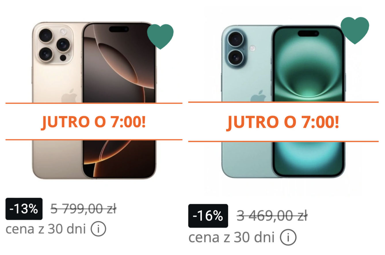 OKAZJA Allegro Black Weeks: iPhone 16 (128 GB) i iPhone 16 Pro Max (256 GB) w bardzo niskiej cenie