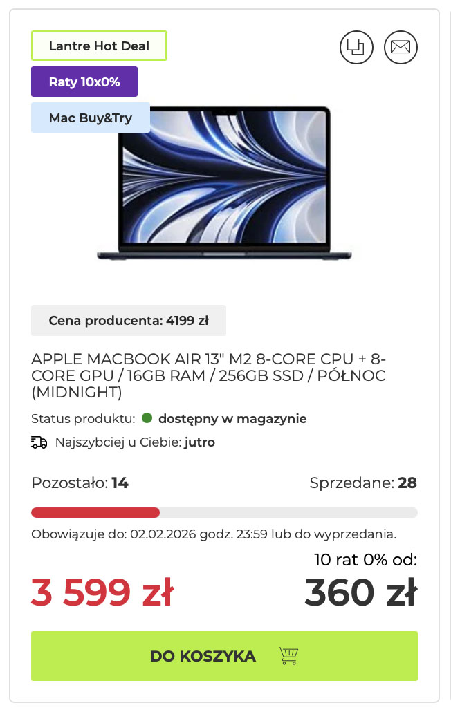 Zimowa wyprzedaż Apple – 10 najlepszych promocji i kod zniżkowy 500 zł na potężnego Maca