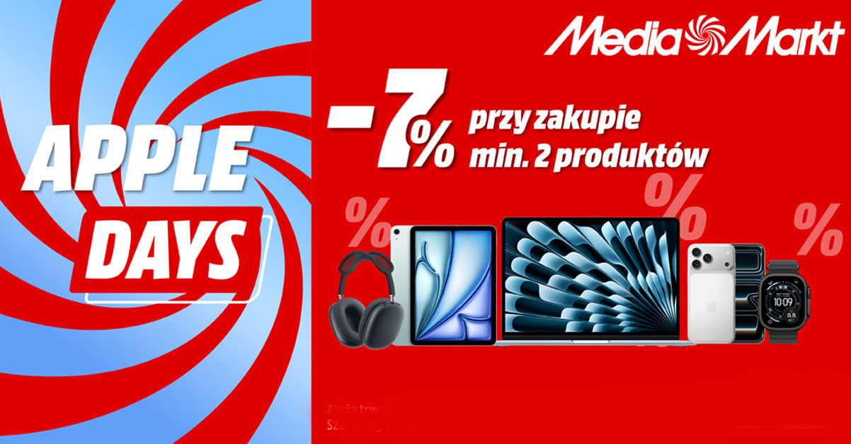 Apple Days w MediaMarkt, czyli iPhone 17 Pro Max tańszy o 750 zł i inne promocje