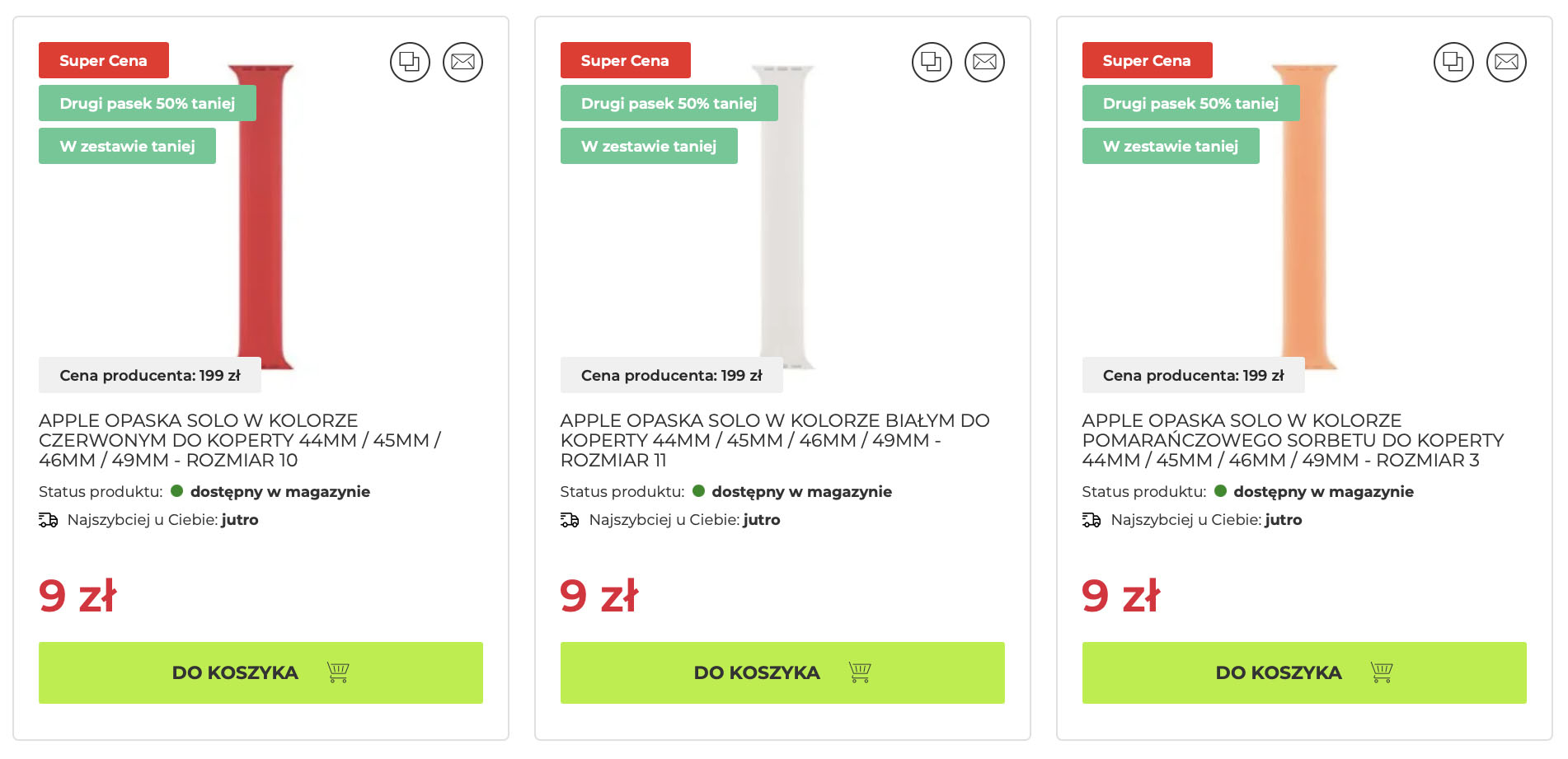Ale wyprzedaż! Oryginalne paski Apple do Apple Watcha za 9 zł!